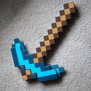 ☆SOLD☆Minecraft double sided Axe Sword - Gaming Toy Convertible Toy
